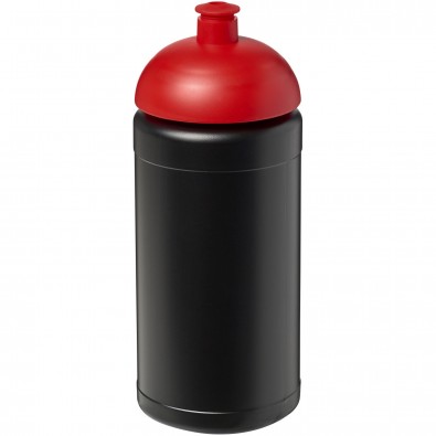 Baseline® Plus 500 ml Sportflasche mit Stülpdeckel, schwarz,rot Baseline® Plus 500 ml Sportflasche mit Stülpdeckel, schwarz,rot