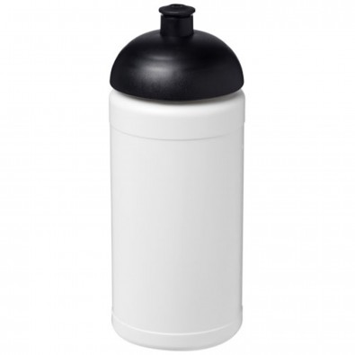 Baseline® Plus 500 ml Sportflasche mit Stülpdeckel, weiss,schwarz Baseline® Plus 500 ml Sportflasche mit Stülpdeckel, weiss,schwarz