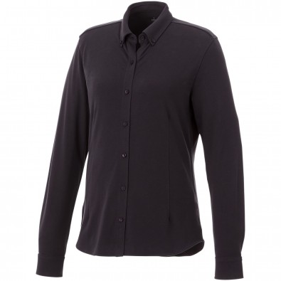 ELEVATE Damen Langarm Bluse Bigelow, grau, M ELEVATE Damen Langarm Bluse Bigelow, grau, M