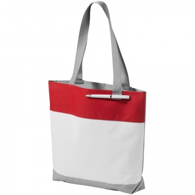 Bloomington Tragetasche, weiss,rot Bloomington Tragetasche, weiss,rot