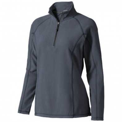 Bowlen Damen Langarm Fleeceshirt mit 1/4 Reißverschluss, Storm Grey, XS Bowlen Damen Langarm Fleeceshirt mit 1/4 Reißverschluss, Storm Grey, XS