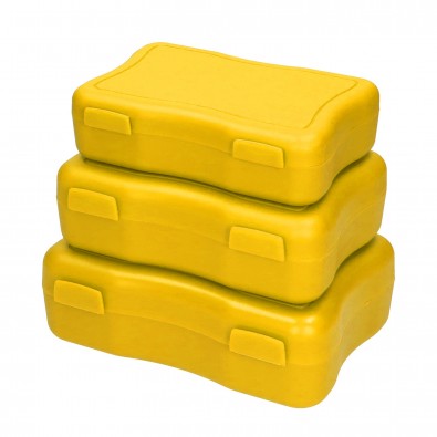 Brotzeitdosen Wave, 3er Set, standard-gelb Brotzeitdosen Wave, 3er Set, standard-gelb