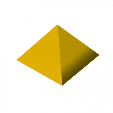 Büroklammernhalter Magnet-Pyramide, standard-gelb Büroklammernhalter Magnet-Pyramide, standard-gelb