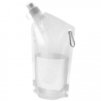 Cabo 600 ml Wasserbeutel mit Karabiner, transparent klar Cabo 600 ml Wasserbeutel mit Karabiner, transparent klar