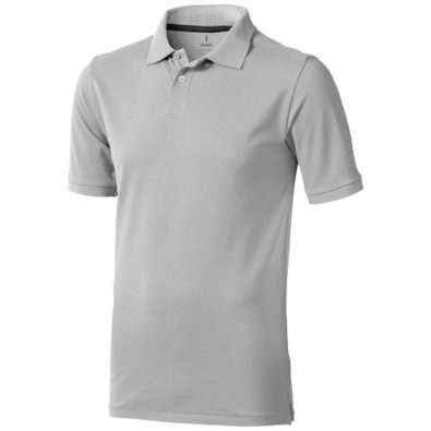 Calgary Poloshirt für Herren, grau meliert, XS Calgary Poloshirt für Herren, grau meliert, XS
