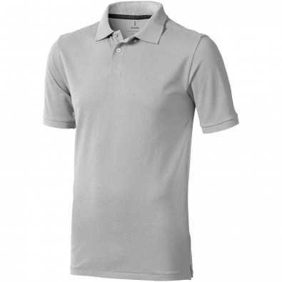Calgary Poloshirt für Herren, grau meliert, XS Calgary Poloshirt für Herren, grau meliert, XS