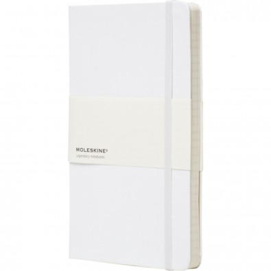 Moleskine Classic Hardcover Notizbuch L – blanko, weiss Moleskine Classic Hardcover Notizbuch L – blanko, weiss