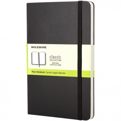 Moleskine Classic Hardcover Notizbuch Taschenformat – blanko, schwarz Moleskine Classic Hardcover Notizbuch Taschenformat – blanko, schwarz