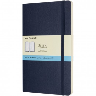 Moleskine Classic Softcover Notizbuch L – gepunktet, saphir Moleskine Classic Softcover Notizbuch L – gepunktet, saphir