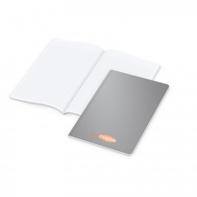 Copy-Book White A4 Bestseller, matt-silber, Siebdruck-Digital Copy-Book White A4 Bestseller, matt-silber, Siebdruck-Digital