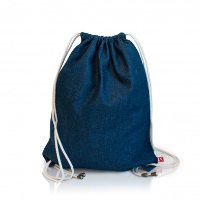 Denim-Baumwollrucksack , denim blau Denim-Baumwollrucksack , denim blau
