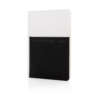 DIN A5 Deluxe Notizbuch mit Fächern, weiß DIN A5 Deluxe Notizbuch mit Fächern, weiß