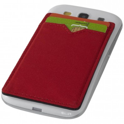 Dual Pocket RFID Telefon Kartenetui, rot Dual Pocket RFID Telefon Kartenetui, rot