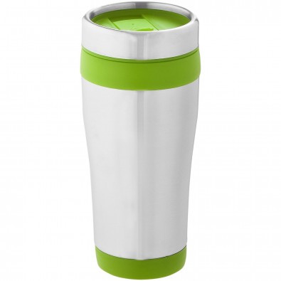 Elwood 470 ml Isolierbecher, silber,Lindgrün Elwood 470 ml Isolierbecher, silber,Lindgrün