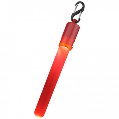 Fluo Glühstab mit Clip, rot Fluo Glühstab mit Clip, rot