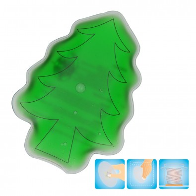 Gel-Wärmekissen "Weihnachtsbaum", grün Gel-Wärmekissen "Weihnachtsbaum", grün