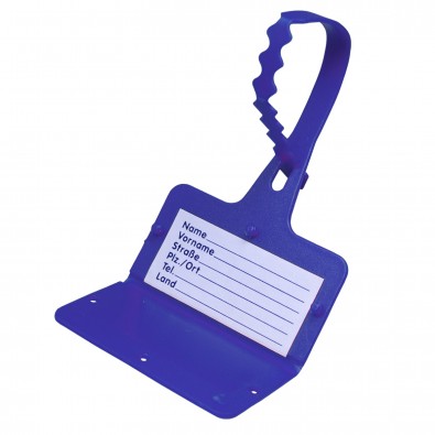 Gepäckanhänger "Address", standard-blau PP Gepäckanhänger "Address", standard-blau PP