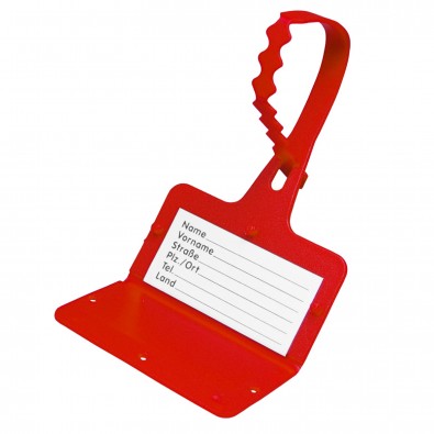 Gepäckanhänger "Address", standard-rot Gepäckanhänger "Address", standard-rot
