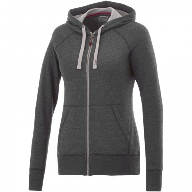 Groundie Damen Kapuzensweatjacke, Heather Smoke, XS Groundie Damen Kapuzensweatjacke, Heather Smoke, XS