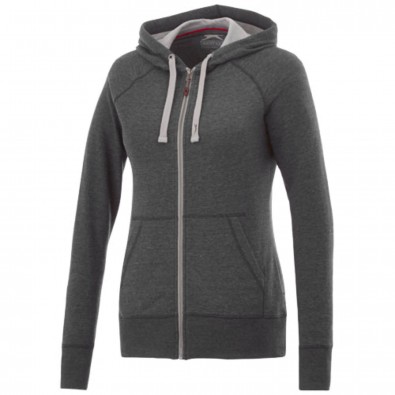 Groundie Damen Kapuzensweatjacke, Heather Smoke, M Groundie Damen Kapuzensweatjacke, Heather Smoke, M