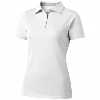 Hacker Damen Poloshirt, weiss,grau, S Hacker Damen Poloshirt, weiss,grau, S