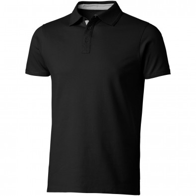 Hacker Poloshirt für Herren, schwarz,grau, S Hacker Poloshirt für Herren, schwarz,grau, S