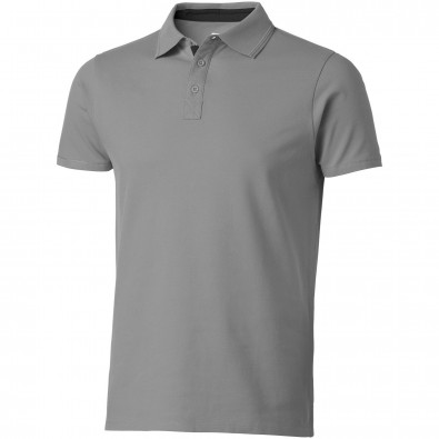 Hacker Poloshirt, grau,schwarz, S Hacker Poloshirt, grau,schwarz, S