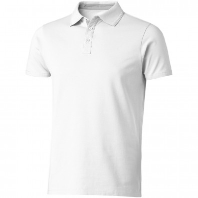 Hacker Poloshirt, weiss,grau, S Hacker Poloshirt, weiss,grau, S