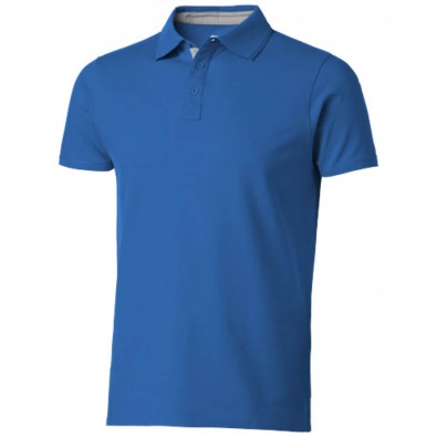 Hacker Poloshirt, himmelblau,grau, S Hacker Poloshirt, himmelblau,grau, S