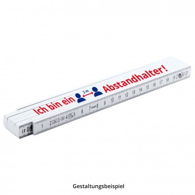 - 2m 1x Zollstock gelb Gliederma/ßstab B-Ware Ma/ßstab Meterstab