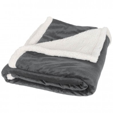 Lauren Sherpa-Plaid Fleecedecke, grau Lauren Sherpa-Plaid Fleecedecke, grau
