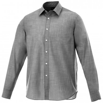 Lucky Langarm Hemd in Jeansoptik, schwarz, XS Lucky Langarm Hemd in Jeansoptik, schwarz, XS
