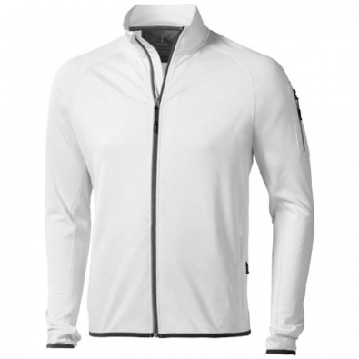 Mani Powerfleecejacke für Herren, weiss, S Mani Powerfleecejacke für Herren, weiss, S