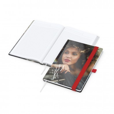 Match-Book White A5 Bestseller, matt-individuell, rot Match-Book White A5 Bestseller, matt-individuell, rot