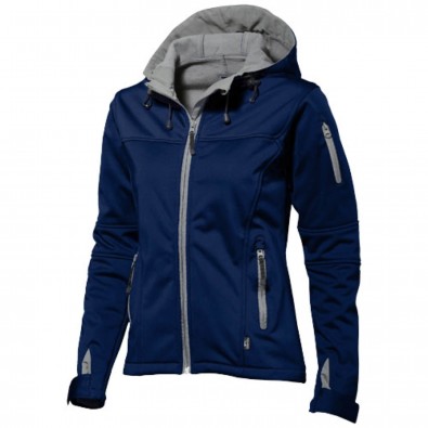 Match Damen Softshell Jacke mit Kapuze, navy, M Match Damen Softshell Jacke mit Kapuze, navy, M