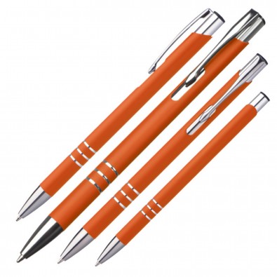 Metall-Kugelschreiber New Jersey, Orange Metall-Kugelschreiber New Jersey, Orange