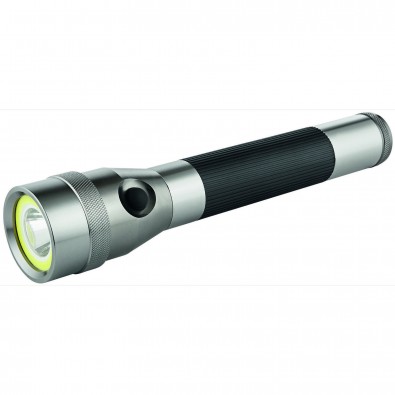 Metmaxx® LED MegaBeam Taschenlampe "DualLightPowerEvo" silber/schwarz Metmaxx® LED MegaBeam Taschenlampe "DualLightPowerEvo" silber/schwarz