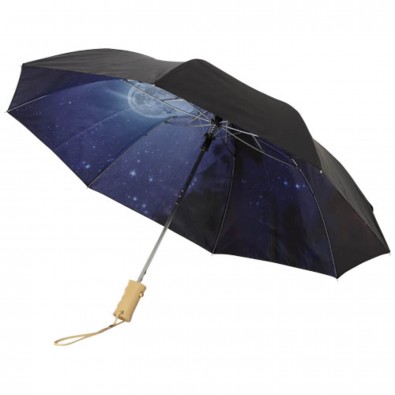 Nacht-Himmel 21" Automatik Kompaktschirm, schwarz Nacht-Himmel 21" Automatik Kompaktschirm, schwarz