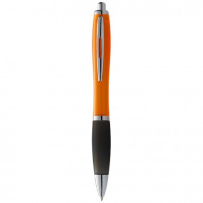 Nash Kugelschreiber farbig mit schwarzem Griff, orange,schwarz Nash Kugelschreiber farbig mit schwarzem Griff, orange,schwarz