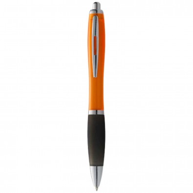 Nash Kugelschreiber farbig mit schwarzem Griff, orange,schwarz Nash Kugelschreiber farbig mit schwarzem Griff, orange,schwarz