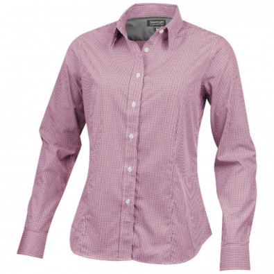 Net langärmlige Bluse, rot, L Net langärmlige Bluse, rot, L