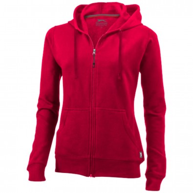 Open Kapuzensweatjacke für Damen, rot, S Open Kapuzensweatjacke für Damen, rot, S