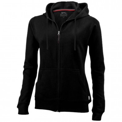Open Kapuzensweatjacke für Damen, schwarz, S Open Kapuzensweatjacke für Damen, schwarz, S