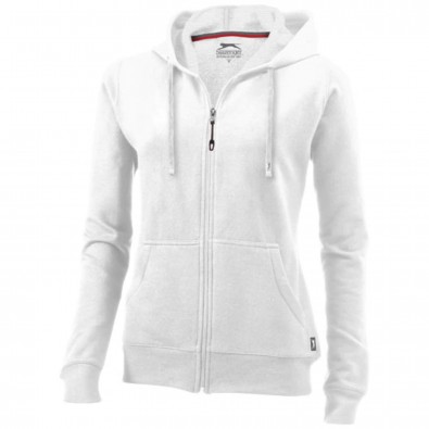 Open Kapuzensweatjacke für Damen, weiss, S Open Kapuzensweatjacke für Damen, weiss, S
