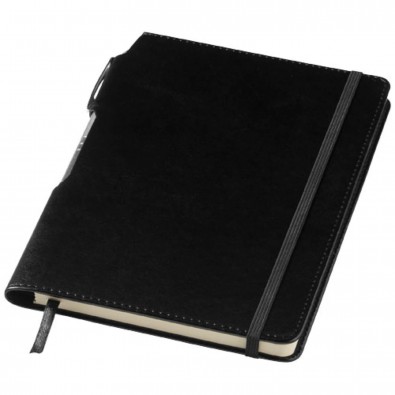 Panama DIN A5 Notizbuch und Stift, schwarz Panama DIN A5 Notizbuch und Stift, schwarz