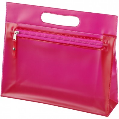 Paulo Kulturbeutel aus transparentem PVC, rosa Paulo Kulturbeutel aus transparentem PVC, rosa