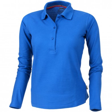 Point – Langarm-Poloshirt für Damen, himmelblau, XXL Point – Langarm-Poloshirt für Damen, himmelblau, XXL