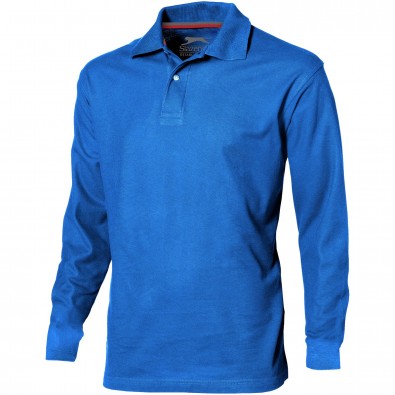 Point langärmliges Poloshirt für Herren, himmelblau, S Point langärmliges Poloshirt für Herren, himmelblau, S