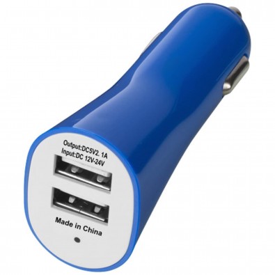 Pole Doppel USB Autoadapter, royalblau Pole Doppel USB Autoadapter, royalblau