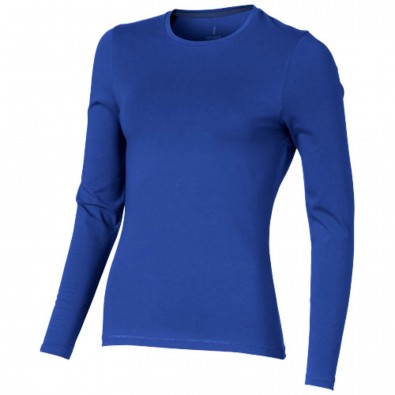 Ponoka – Öko-Langarmshirt für Damen, blau, XL Ponoka – Öko-Langarmshirt für Damen, blau, XL